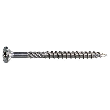 Saberdrive Deck Screw, #9 x 2-1/2 in, 316 Stainless Steel, Flat Head, Torx Drive, 426 PK 54822